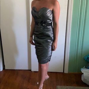 Gray cocktail dress